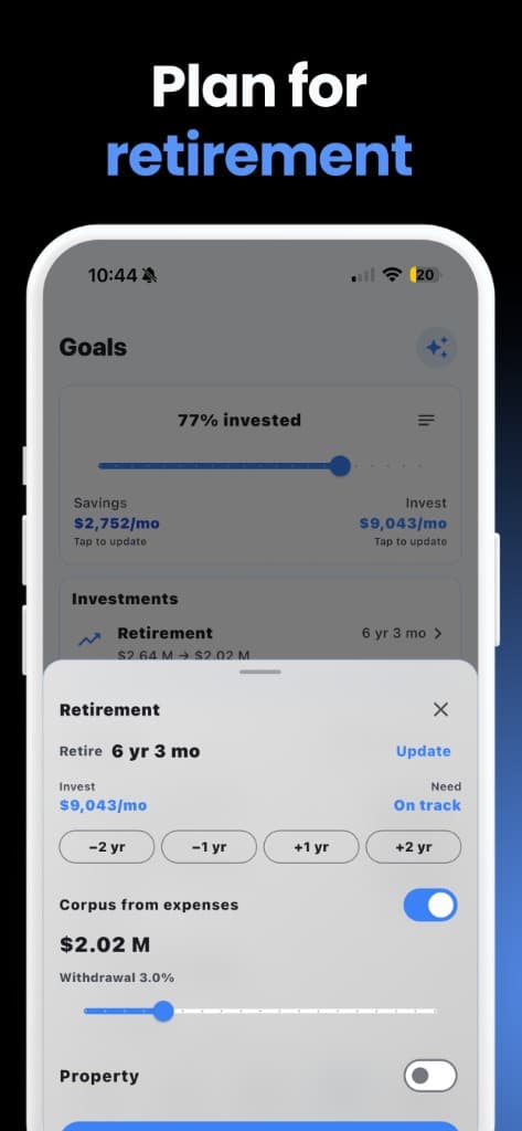 Plan for retirement